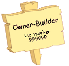 owner builder sign